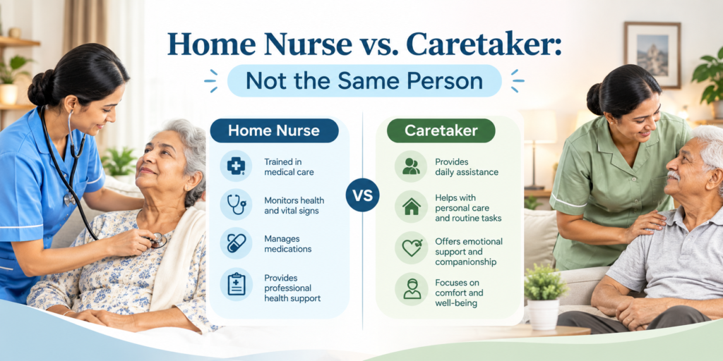 Home Nurse vs. Caretaker