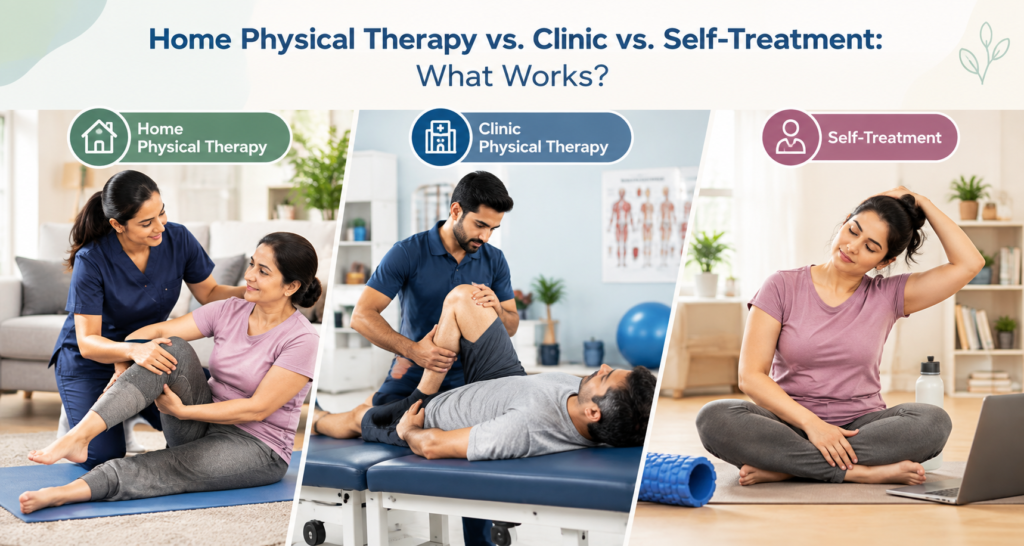 Home Physical Therapy vs. Clinic vs. Self-Treatment