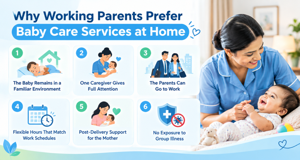 Why Working Parents Prefer Baby Care Services at Home