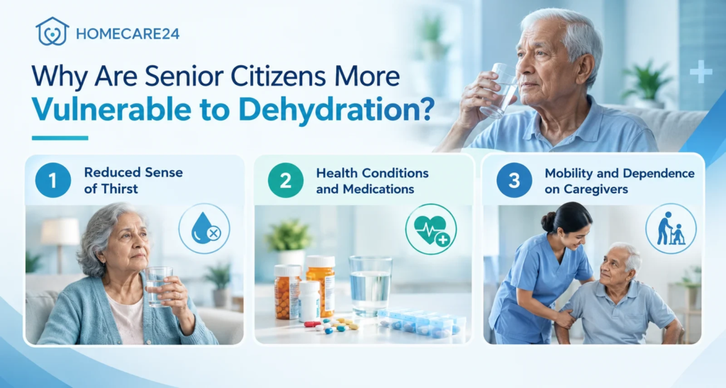 Senior Citizens More Vulnerable to Dehydration